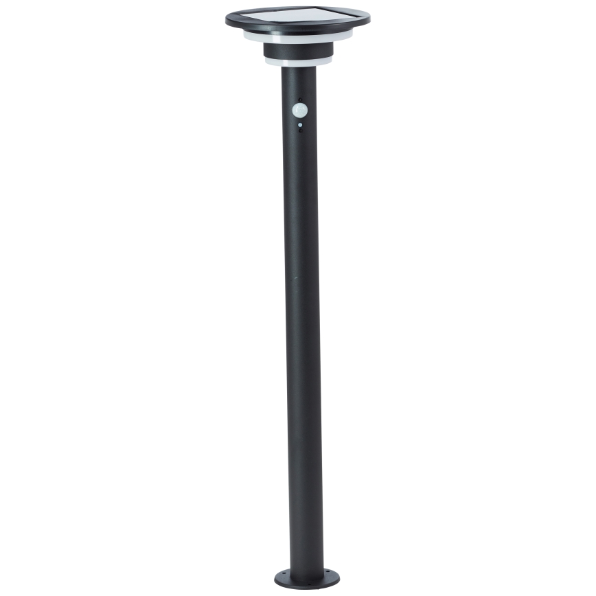 Brilliant - LED-Solarleuchte mit Sensor GARVINA LED/3W/3,7V 85 cm IP44 schwarz