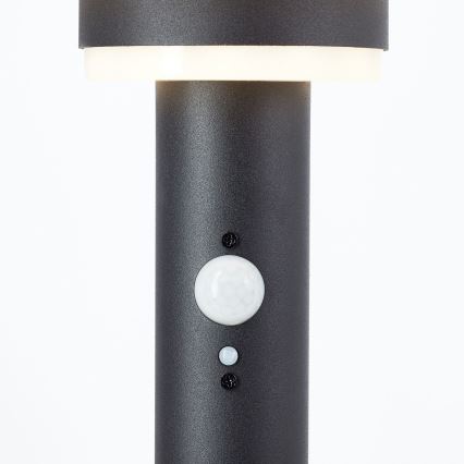 Brilliant - LED-Solarleuchte mit Sensor GARVINA LED/3W/3,7V 85 cm IP44 schwarz