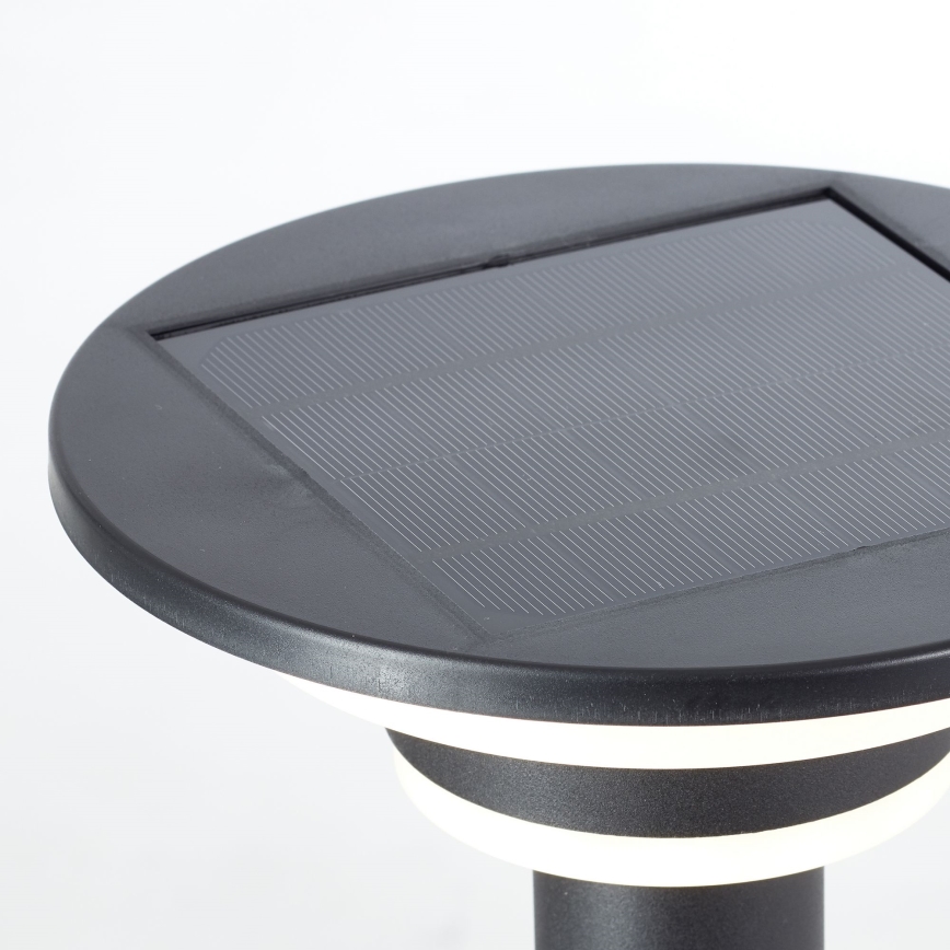 Brilliant - LED-Solarleuchte mit Sensor GARVINA LED/3W/3,7V 85 cm IP44 schwarz
