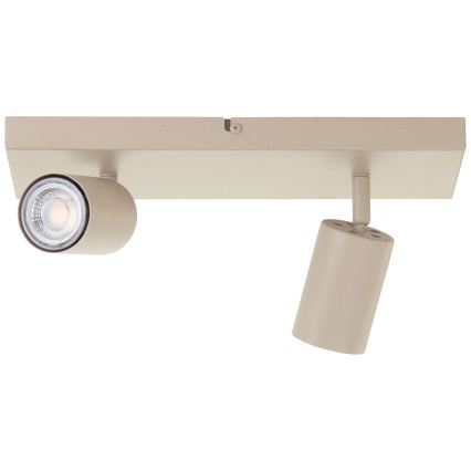 Brilliant - LED-Spot JELLO 2xGU10/5W/230V beige