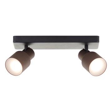 Brilliant - LED-Strahler CADIZ 2xGU10/5W/230V bronzen