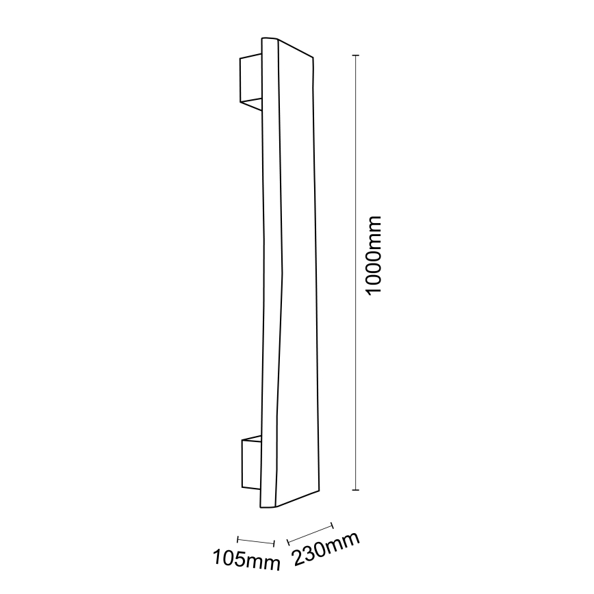 Brilliant - LED-Wandleuchte FEINGOLD LED/8,5W/230V Kiefer - FSC-zertifiziert