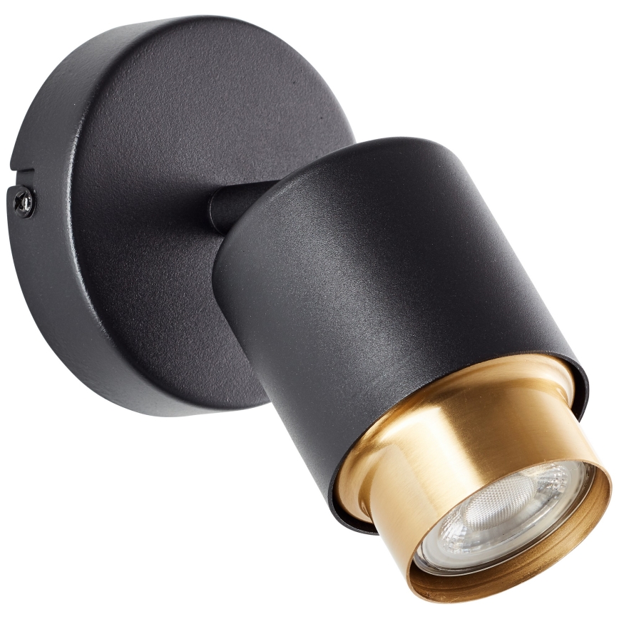 Brilliant - LED-Wandspot COVELO 1xGU10/5W/230V schwarz/gold