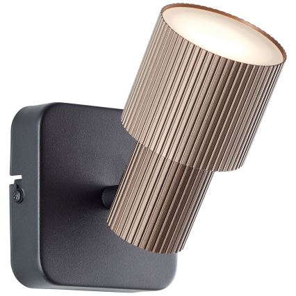 Brilliant - LED-Wandstrahler CADIZ 1xGU10/5W/230V bronzen