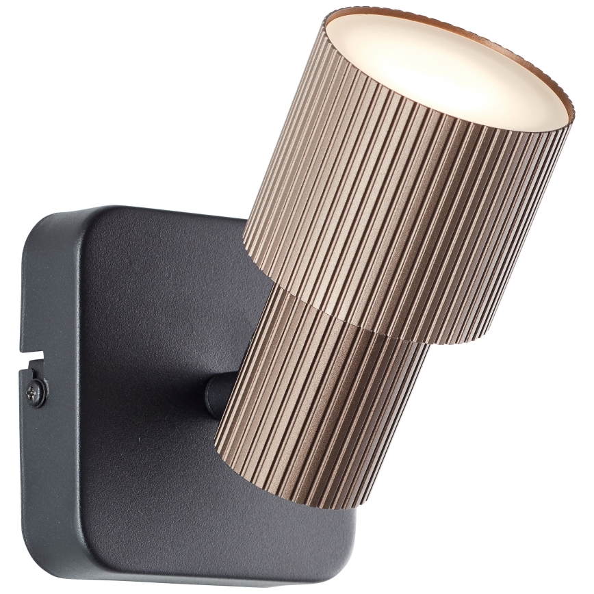 Brilliant - LED-Wandstrahler CADIZ 1xGU10/5W/230V bronzen