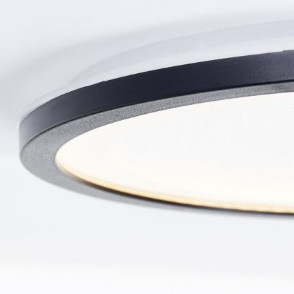 Brilliant - LED dimmbare Deckenleuchte MOSAKO LED/20W/230V 2700K Ø 29,5 cm schwarz
