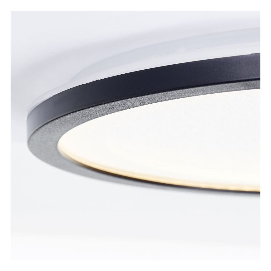 Brilliant - LED dimmbare Deckenleuchte MOSAKO LED/20W/230V 2700K Ø 29,5 cm schwarz