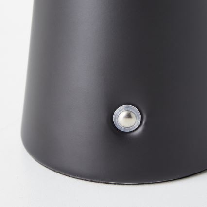 Brilliant - LED dimmbare Touch-Außen-Tischlampe MUFFIN LED/3W/5V USB 2600 mAh IP44 schwarz