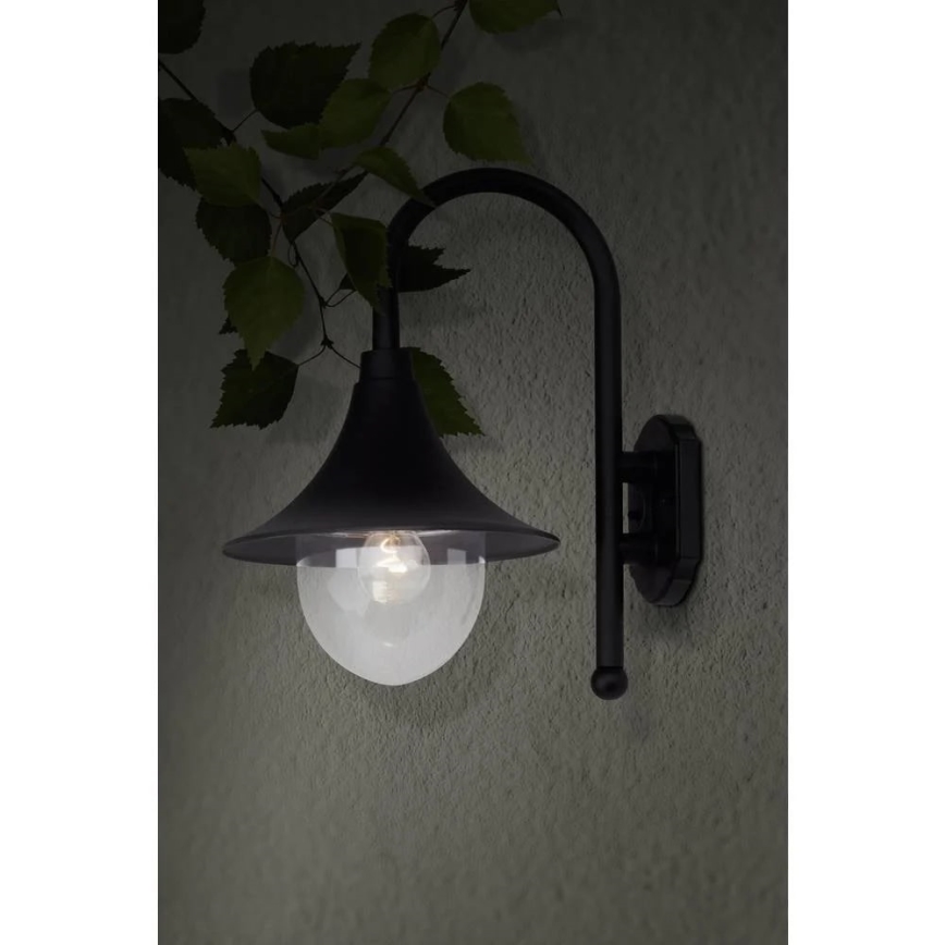 Brilliant - Outdoor-Wandleuchte BERNA 1xE27/60W/230V IP44 schwarz