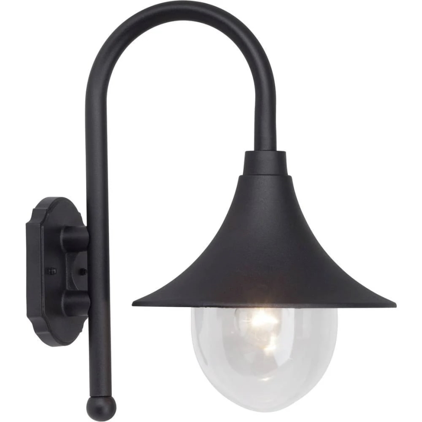 Brilliant - Outdoor-Wandleuchte BERNA 1xE27/60W/230V IP44 schwarz