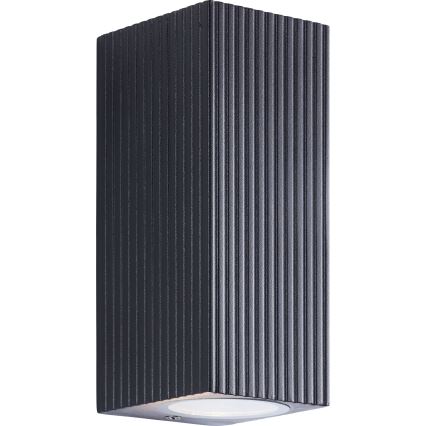 Brilliant - Outdoor-Wandleuchte JELANI 2xGU10/10W/230V IP44 schwarz