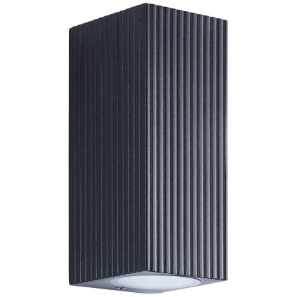 Brilliant - Outdoor-Wandleuchte JELANI 2xGU10/10W/230V IP44 schwarz