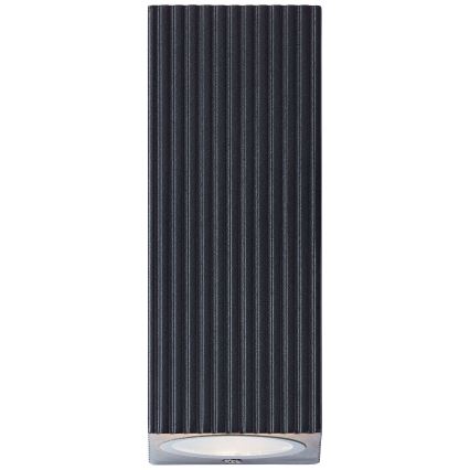 Brilliant - Outdoor-Wandleuchte JELANI 2xGU10/10W/230V IP44 schwarz