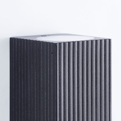 Brilliant - Outdoor-Wandleuchte JELANI 2xGU10/10W/230V IP44 schwarz