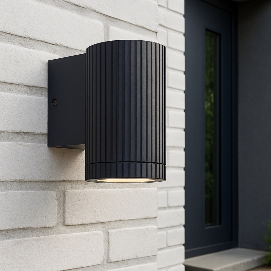 Brilliant - Outdoor-Wandleuchte KEOLA 1xGU10/10W/230V IP44 schwarz