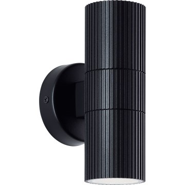 Brilliant - Outdoor-Wandleuchte KEOLA 2xGU10/10W/230V IP44 schwarz