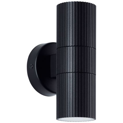 Brilliant - Outdoor-Wandleuchte KEOLA 2xGU10/10W/230V IP44 schwarz