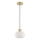 Brilliant - Pendelleuchte FANNY mit Kabel 1xE27/20W/230V Ø 22 cm Messing