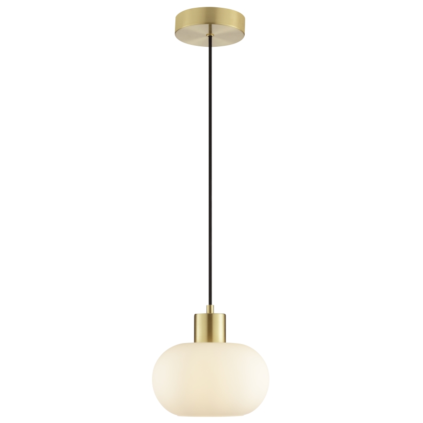 Brilliant - Pendelleuchte FANNY mit Kabel 1xE27/20W/230V Ø 22 cm Messing