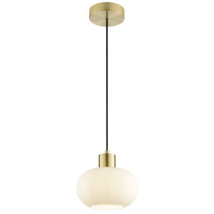 Brilliant - Pendelleuchte FANNY mit Kabel 1xE27/20W/230V Ø 22 cm Messing
