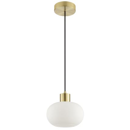 Brilliant - Pendelleuchte FANNY mit Kabel 1xE27/20W/230V Ø 22 cm Messing