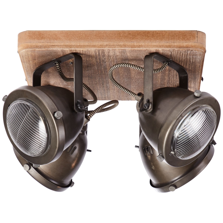 Brilliant - Spotleuchte CARMEN WOOD 4xGU10/5W/230V Eukalyptus