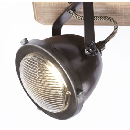 Brilliant - Spotleuchte CARMEN WOOD 4xGU10/5W/230V Eukalyptus