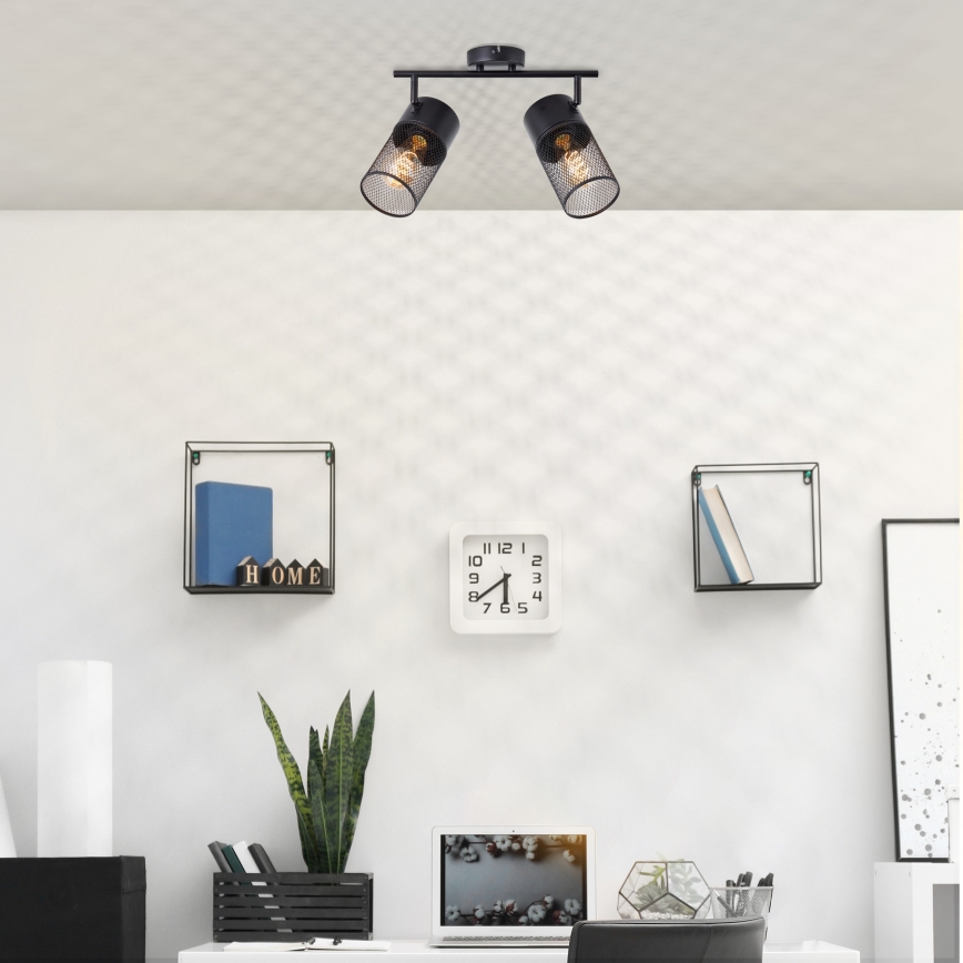 Brilliant - Spotleuchte KAMOLO 2xE27/40W/230V schwarz