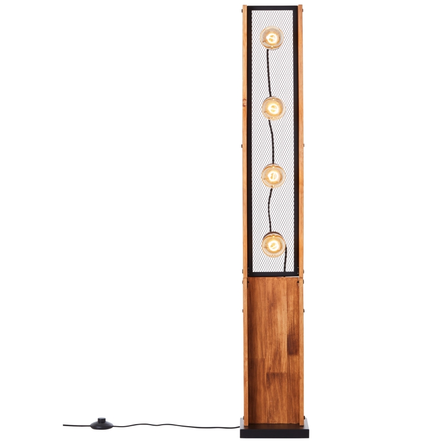 Brilliant - Stehleuchte CALANDRA 4xE27/42W/230V Kiefer