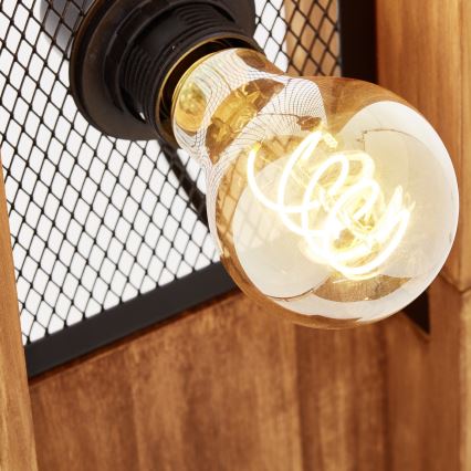 Brilliant - Stehleuchte CALANDRA 4xE27/42W/230V Kiefer