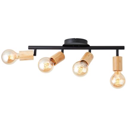 Brilliant - Strahler TIFFANY 4xE27/28W/230V Bambus