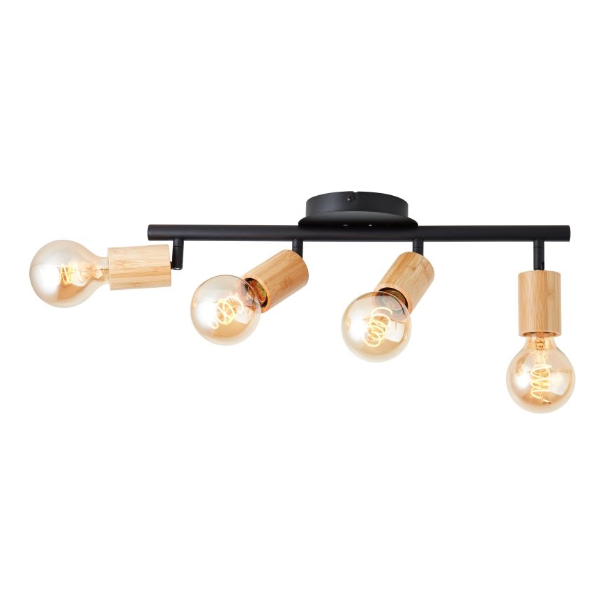 Brilliant - Strahler TIFFANY 4xE27/28W/230V Bambus