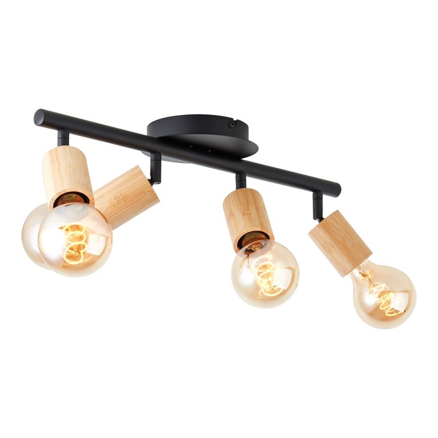 Brilliant - Strahler TIFFANY 4xE27/28W/230V Bambus