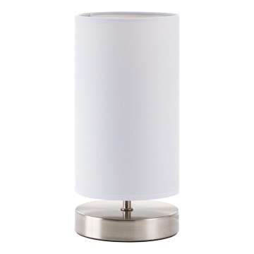 Brilliant - Tischlampe CLARIE 1x E14/40W/230V mattchrom/weiß