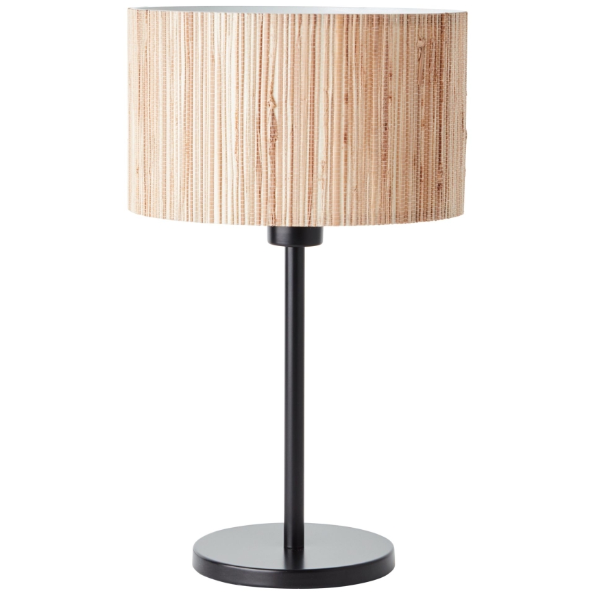 Brilliant - Tischlampe WIMEA 1xE27/52W/230V schwarz/beige