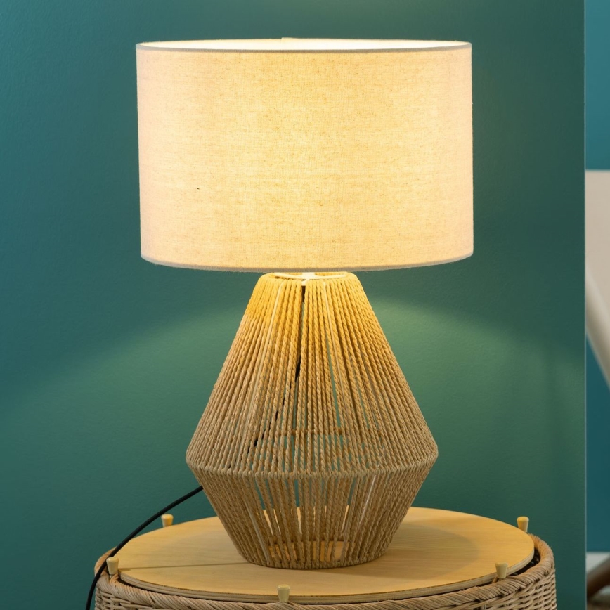 Brilliant - Tischleuchte LARAINE 1xE27/42W/230V beige
