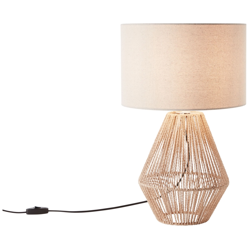 Brilliant - Tischleuchte LARAINE 1xE27/42W/230V beige