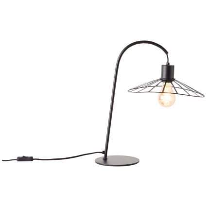 Brilliant - Tischleuchte LEIKA 1xE27/52W/230V schwarz