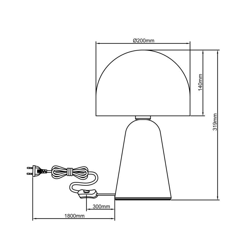 Brilliant - Tischleuchte NALAM 1xE14/40W/230V beige