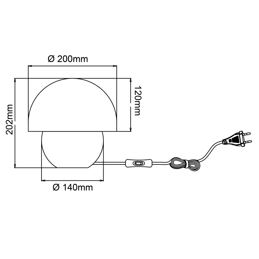 Brilliant - Tischleuchte NALAM 1xE14/40W/230V grau/Esche - FSC-zertifiziert