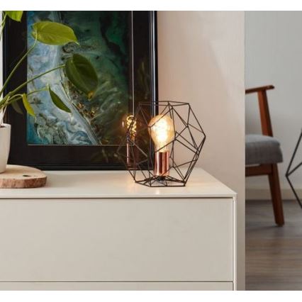 Brilliant - Tischleuchte SYNERGY 1xE27/60W/230V schwarz/kupfern