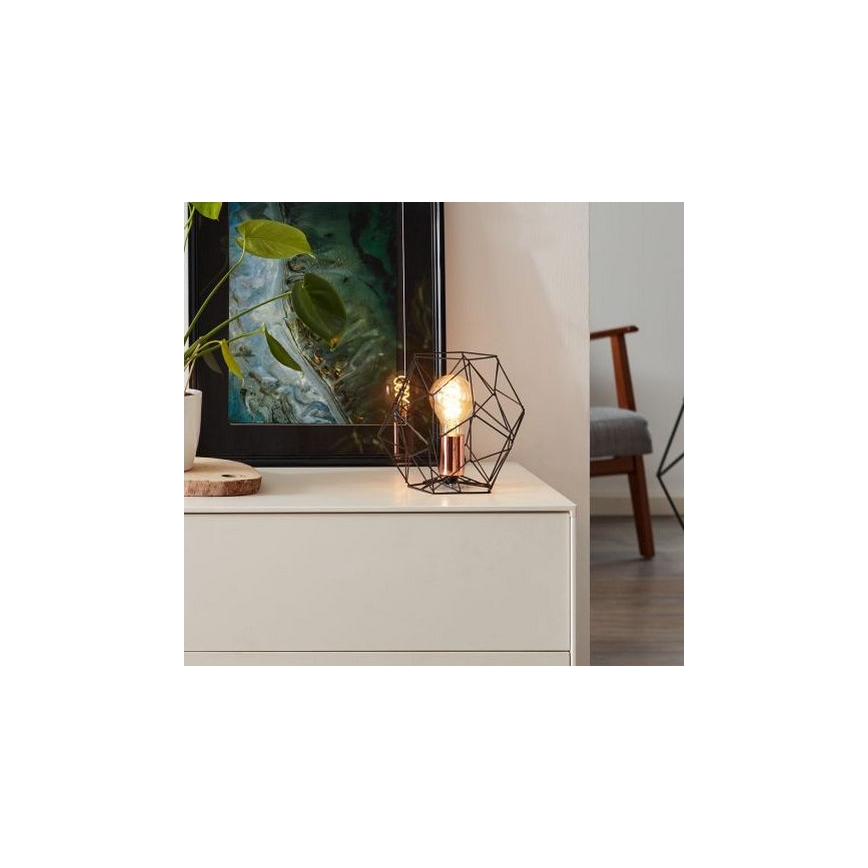 Brilliant - Tischleuchte SYNERGY 1xE27/60W/230V schwarz/kupfern