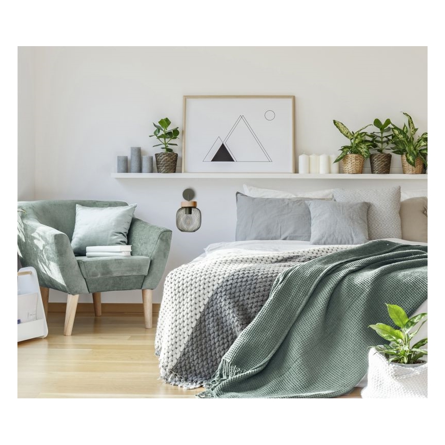 Brilliant - Wandleuchte GIADA 1xE27/40W/230V grün - FSC -zertifiziert