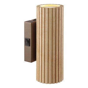 Brilliant - Wandleuchte LAKEWOOD 2xGU10/10W/230V braun