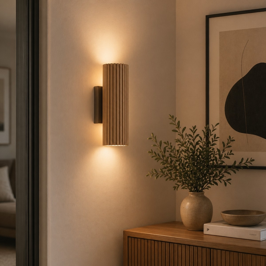 Brilliant - Wandleuchte LAKEWOOD 2xGU10/10W/230V braun