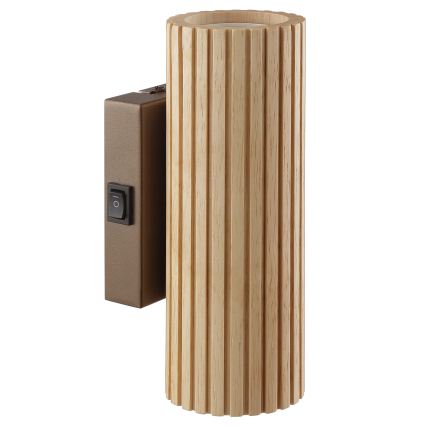 Brilliant - Wandleuchte LAKEWOOD 2xGU10/10W/230V braun