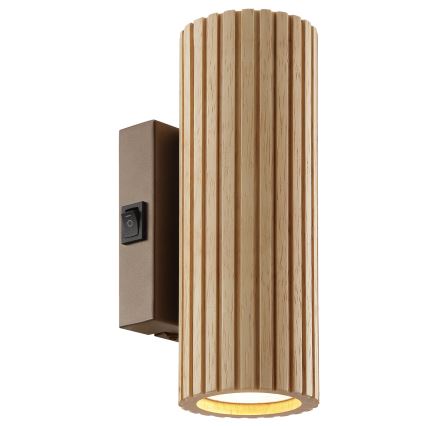 Brilliant - Wandleuchte LAKEWOOD 2xGU10/10W/230V braun