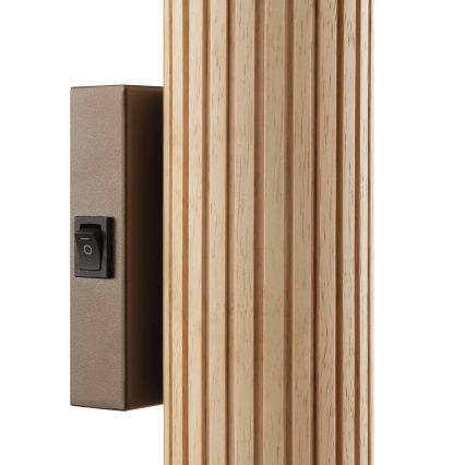 Brilliant - Wandleuchte LAKEWOOD 2xGU10/10W/230V braun