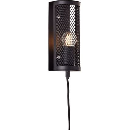 Brilliant - Wandleuchte MAZE 1xE27/40W/230V schwarz