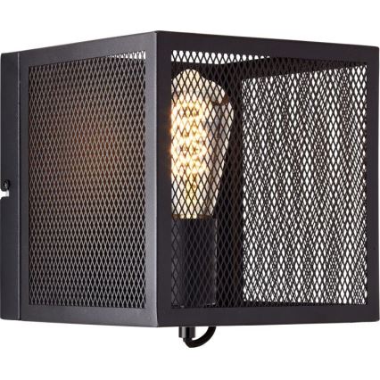 Brilliant - Wandleuchte MAZE 1xE27/40W/230V schwarz